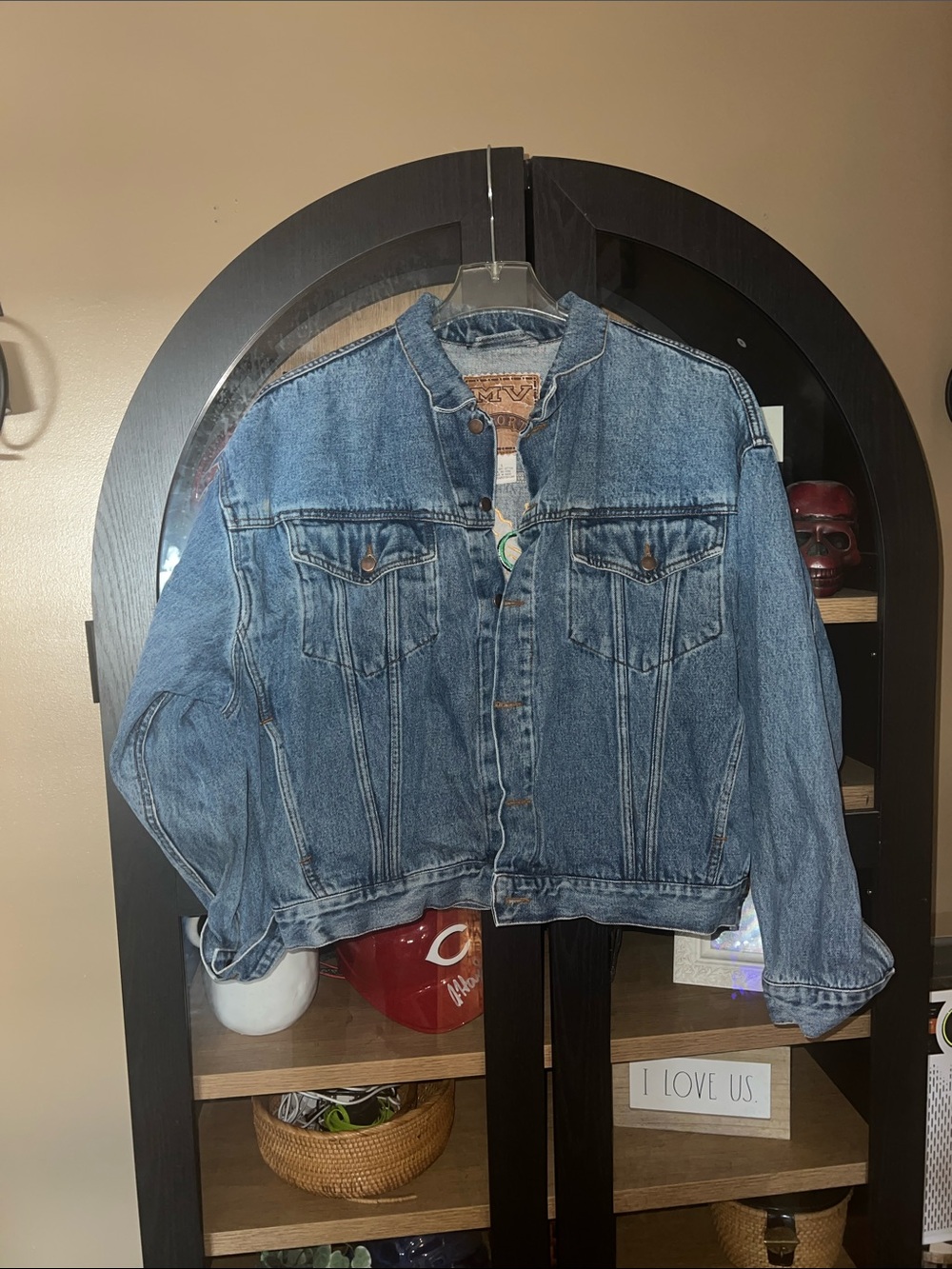 MV Sport Vintage Women's Blue Denim Jean Jacket L